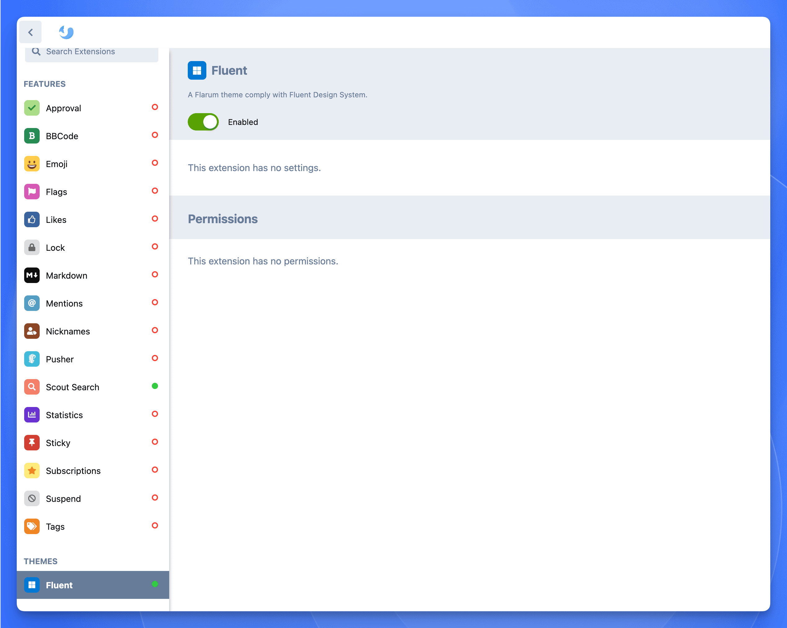 Enable Theme