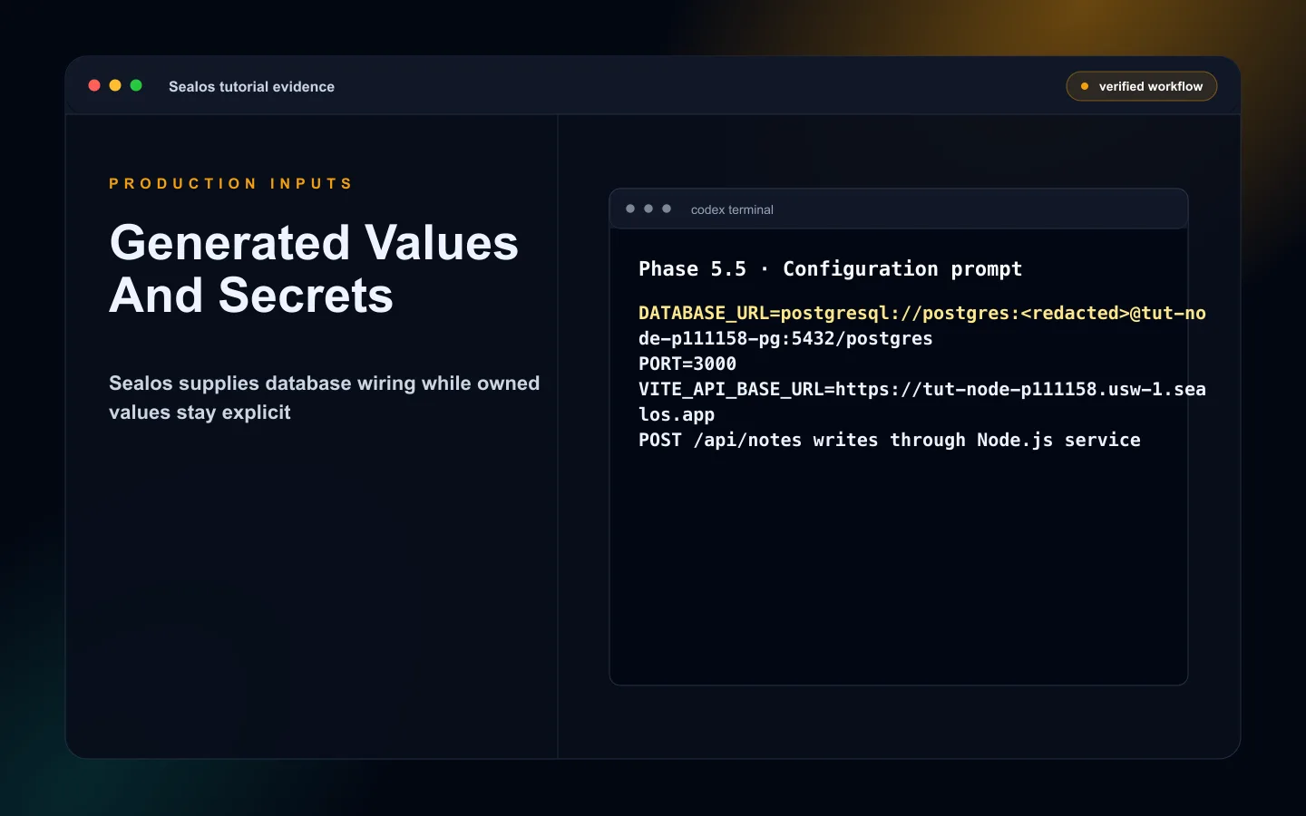 React redacted production inputs separating browser values and API secrets